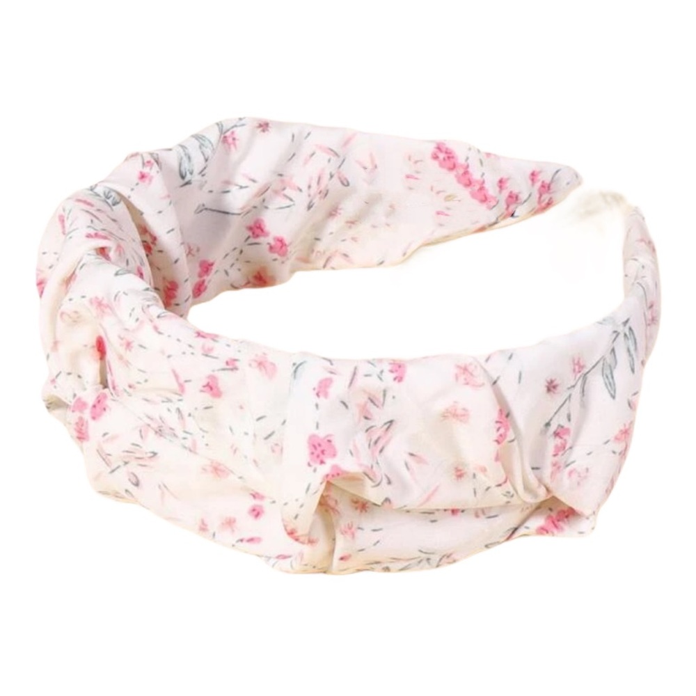 ✨2/22 Floral Ruched Wide Headband